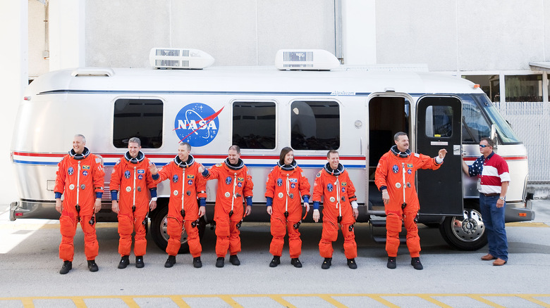 Astronauts and their Airstream Astrovan