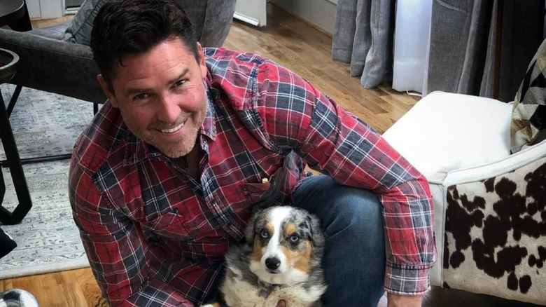 Tim McClellan with his dog