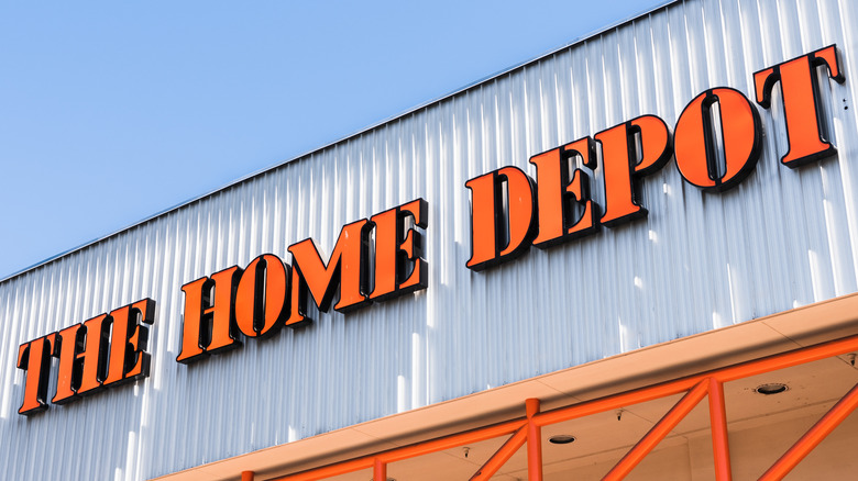 outside of the Home Depot 
