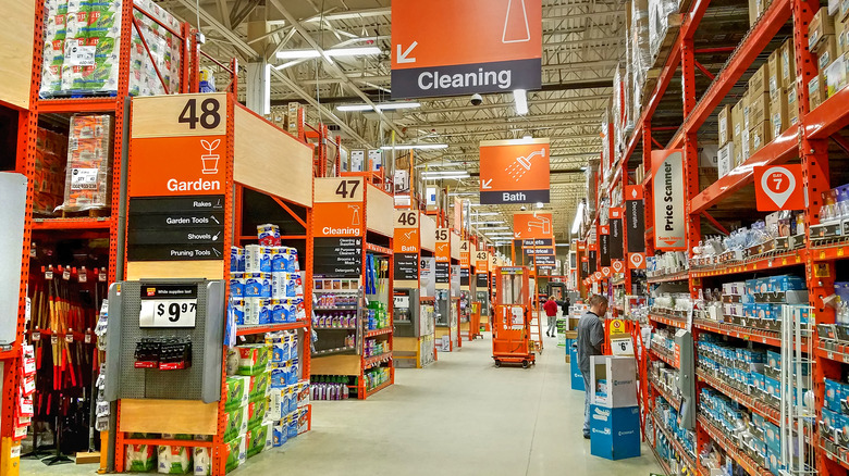 Cleaning Aisle at Home Depot