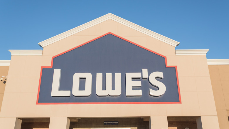 Lowe's store with pointed roof