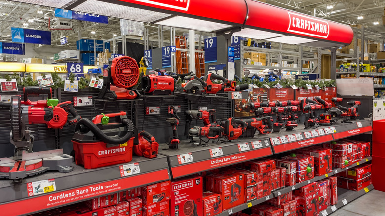 inside of Lowe's store