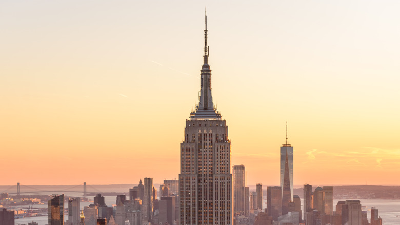 Empire State Building at sunset