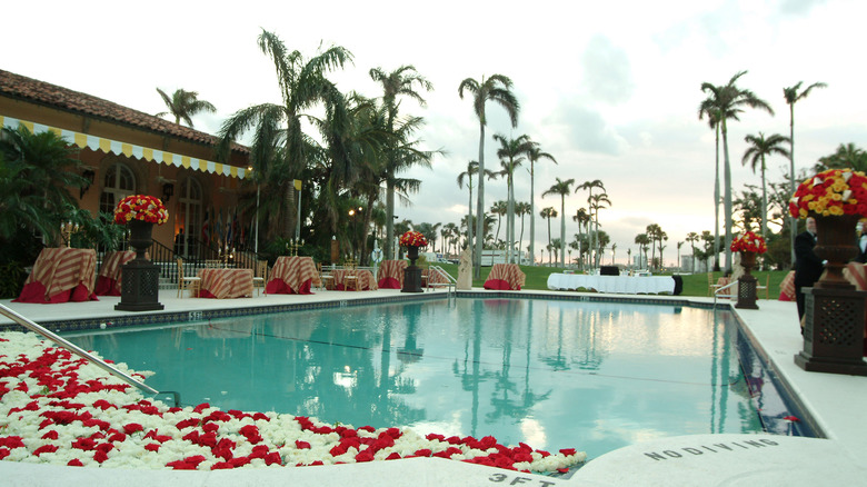 The pool at Mar-a-Lago