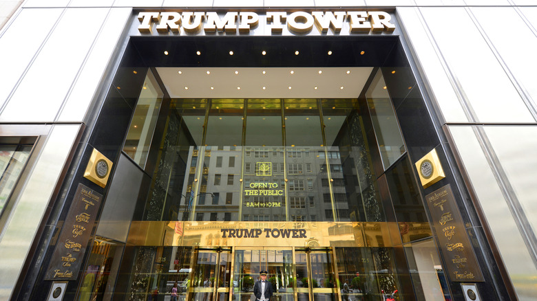 Trump Tower entrance in NY