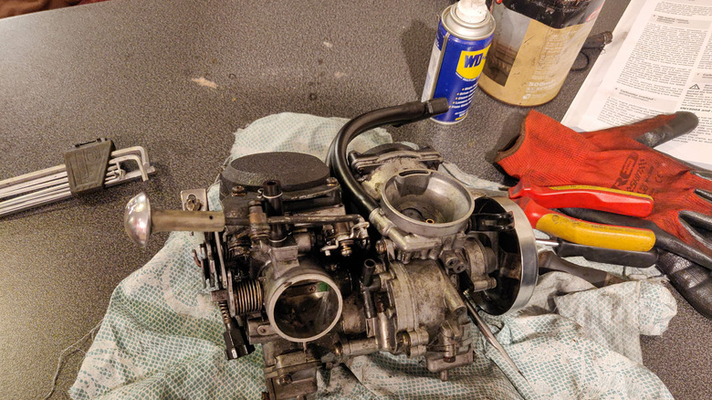 car engine by WD-40 can