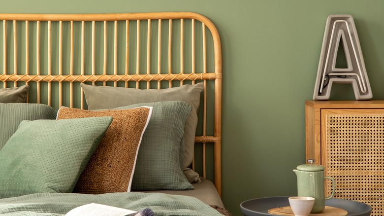 sage green bedroom