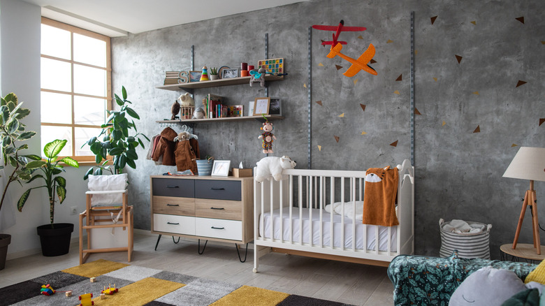 decorated baby nursery  