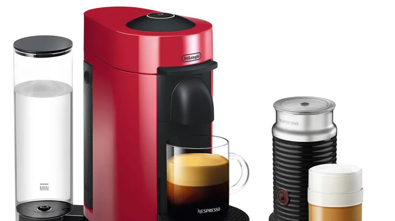 Nespresso coffee maker with accessories