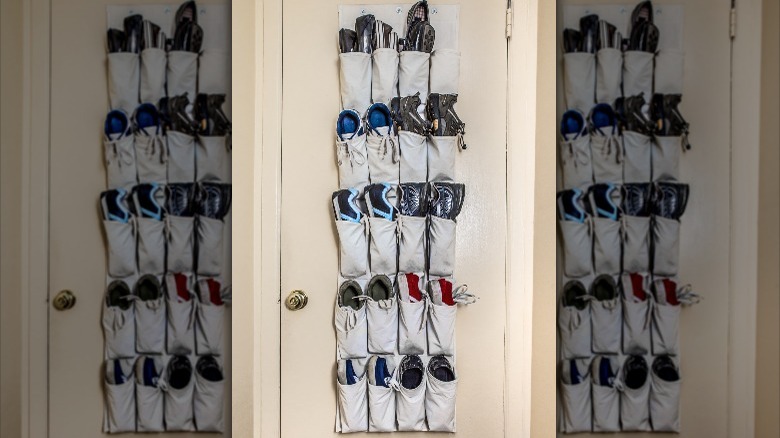 over-the-door shoe organizer