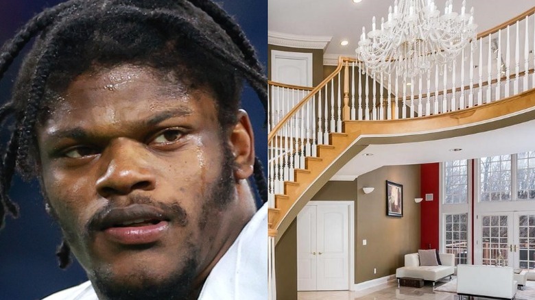 Lamar Jackson and house