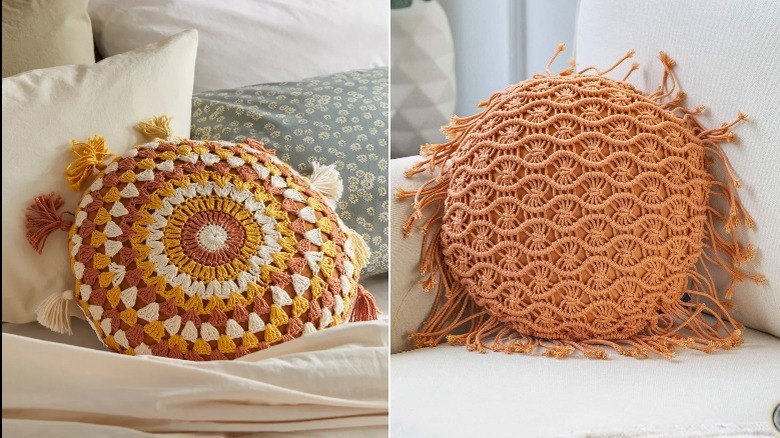 Crochet pillows