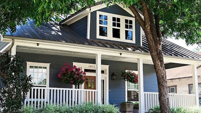 Blue-gray cottage home