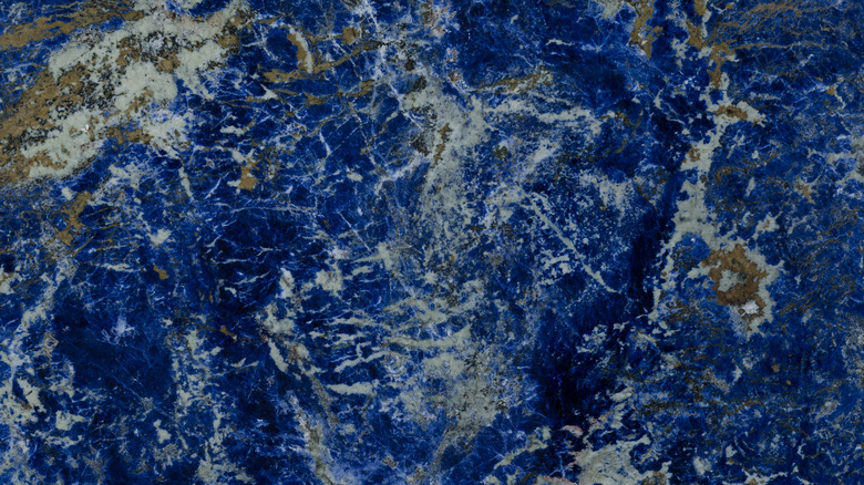 upscale blue bahia granite close-up