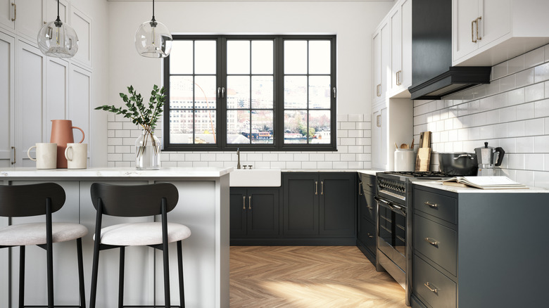 subway tiles in kitchen