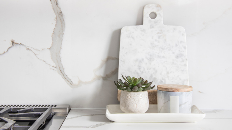 marble kitchen backsplash