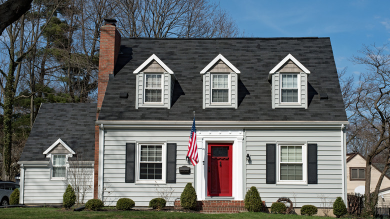 Exterior of Cape Cod house