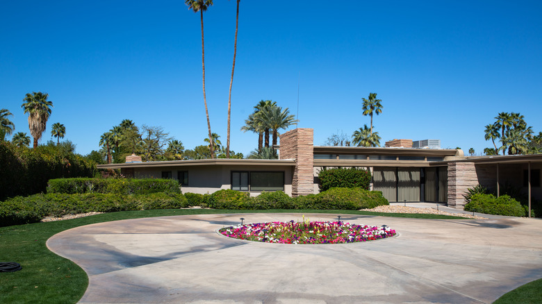 Exterior of mid-century modern home