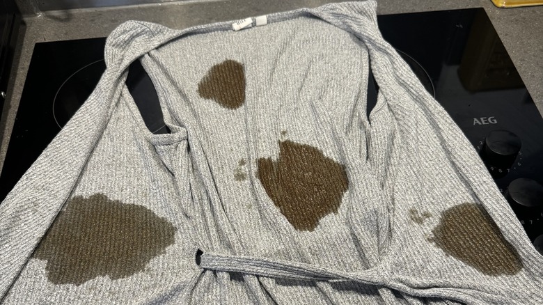 Coffee stained shirt 