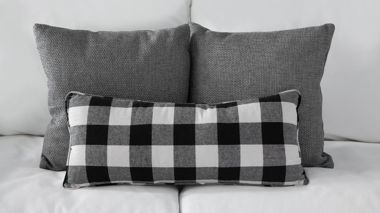 buffalo plaid lumbar pillow 