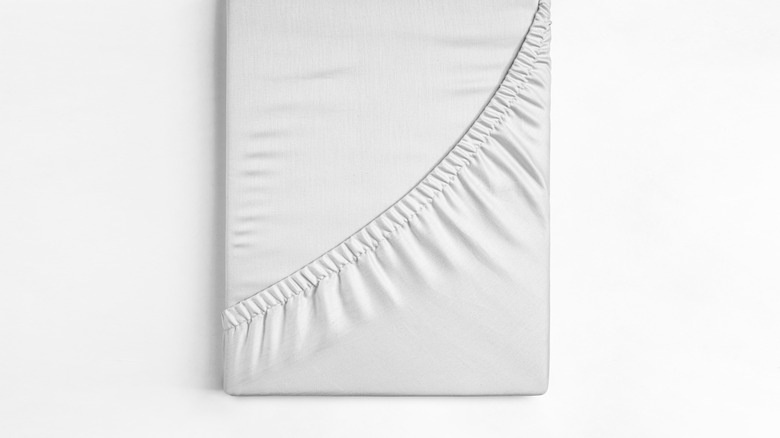 folded fitted bed sheet