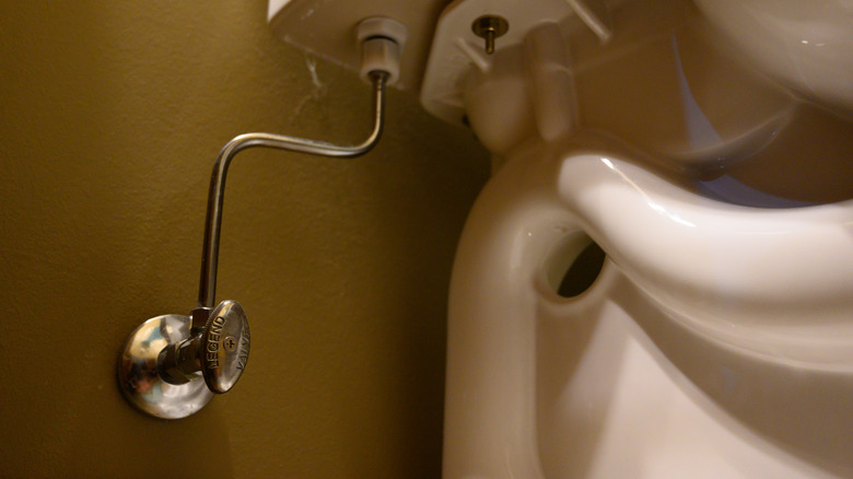Toilet water shut-off valve