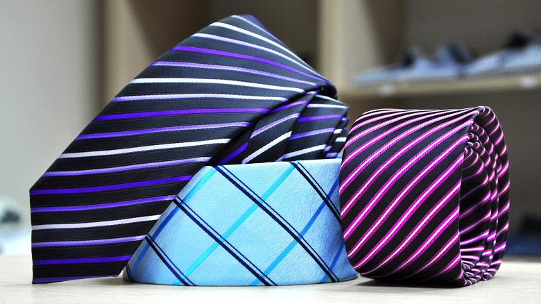 three men's ties