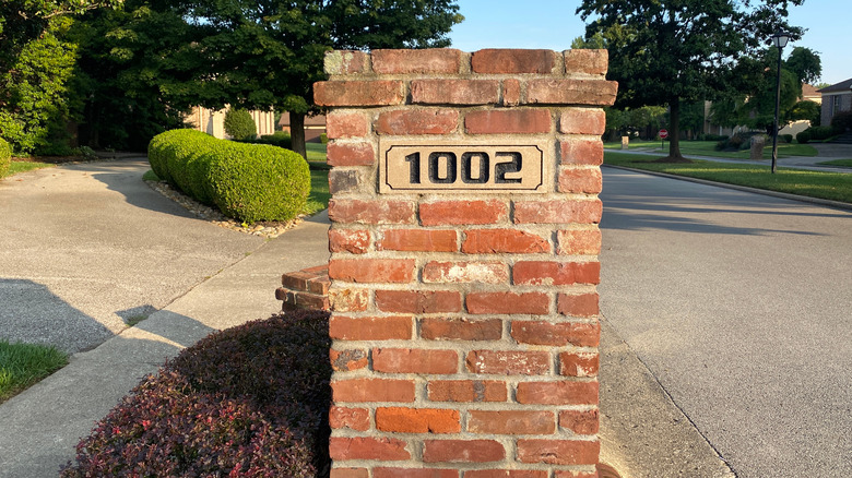 house number mailbox