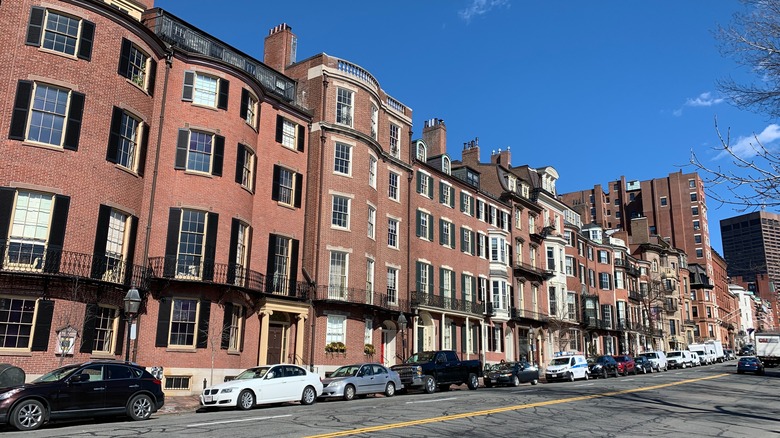 boston brownstone rowhouses