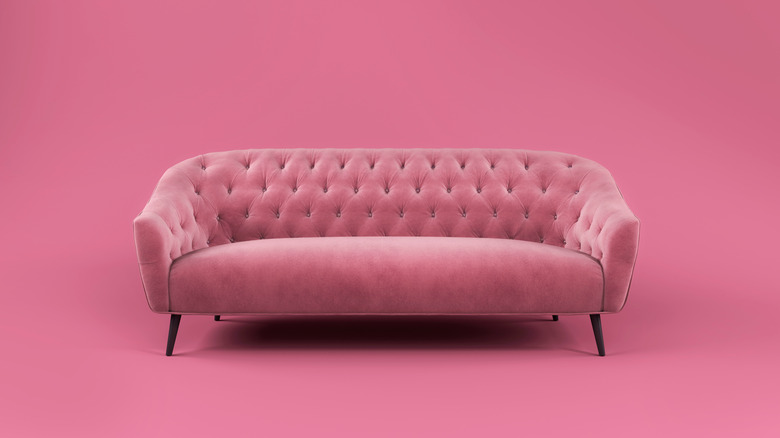 velvet sofa