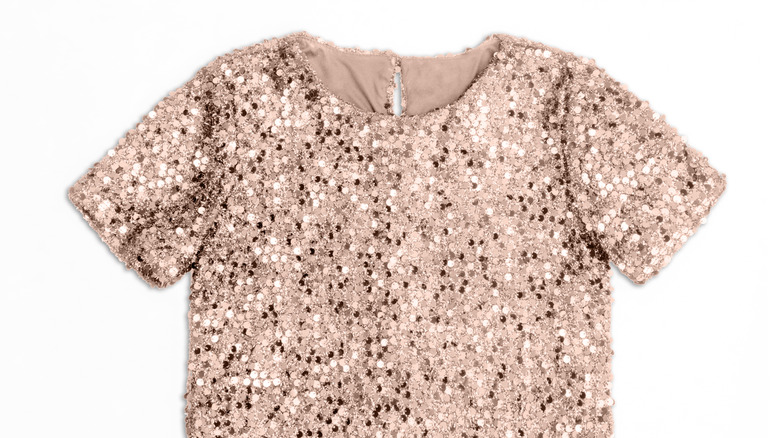 shirt with sequins
