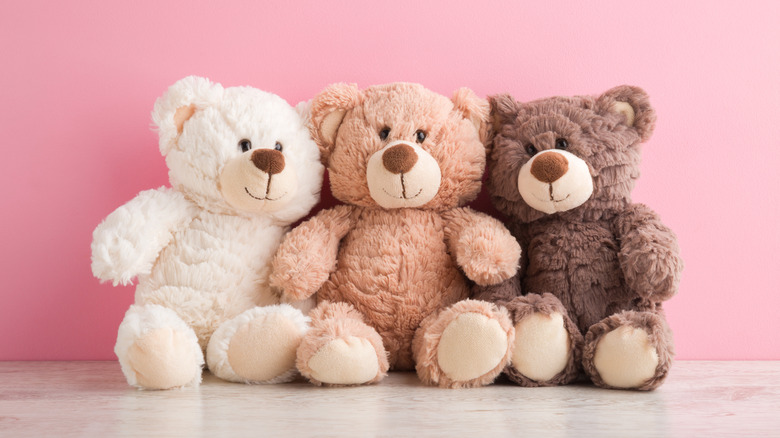 three teddy bears