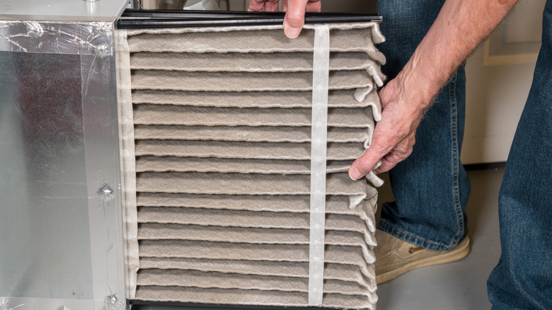 old furnace filter