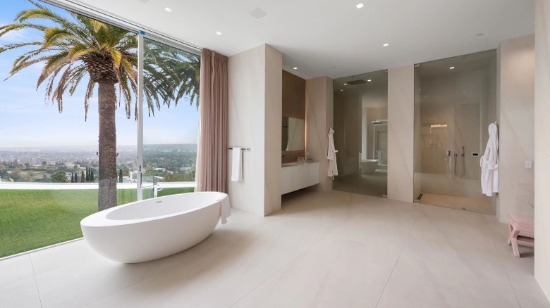 Large bathroom with view