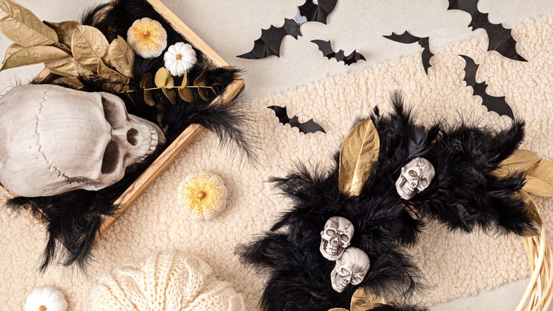 Boho Halloween decor