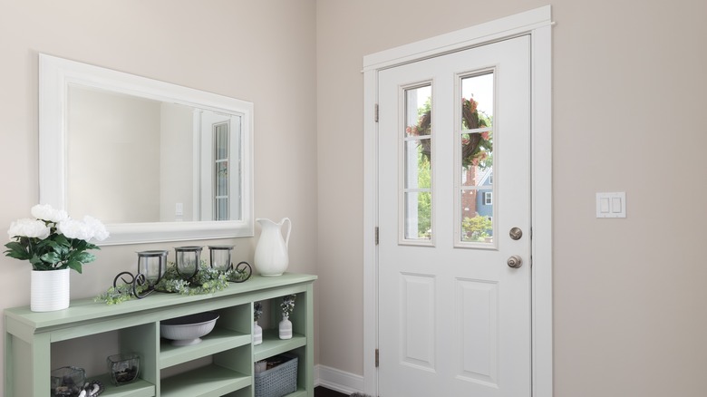 Entryway door in modern neutrals