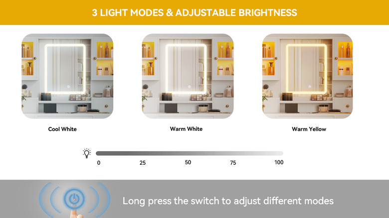 hernest vanity lighting modes