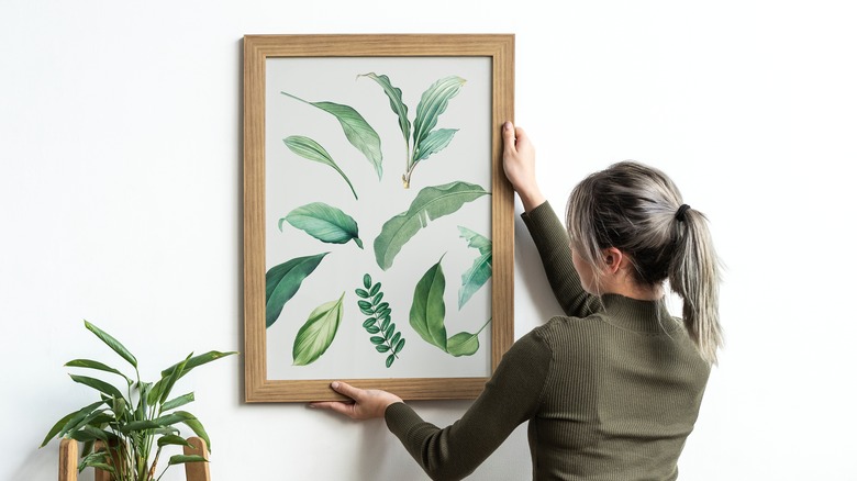 framed botanical print