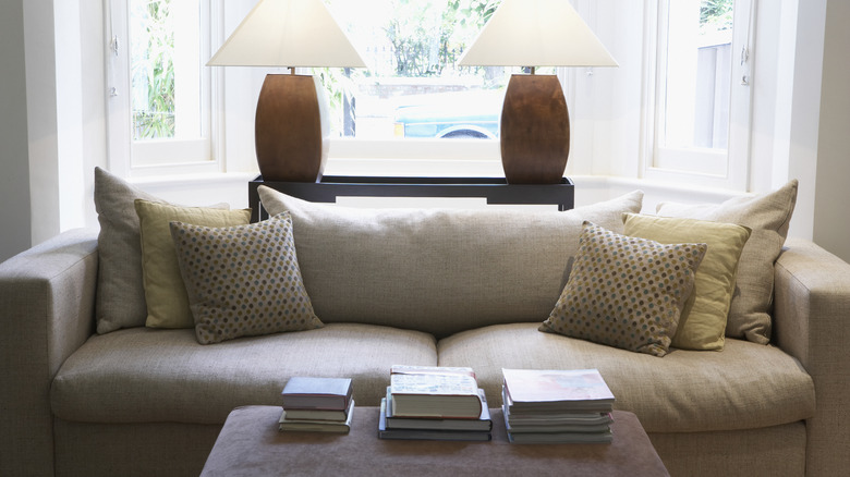 stacks of books on table