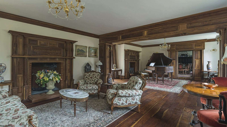 The drawing room of Stanstead Hall