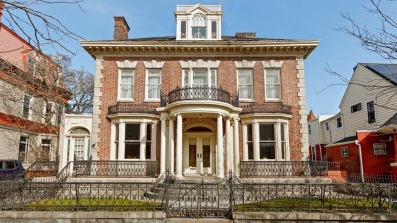 Large brick home exterior