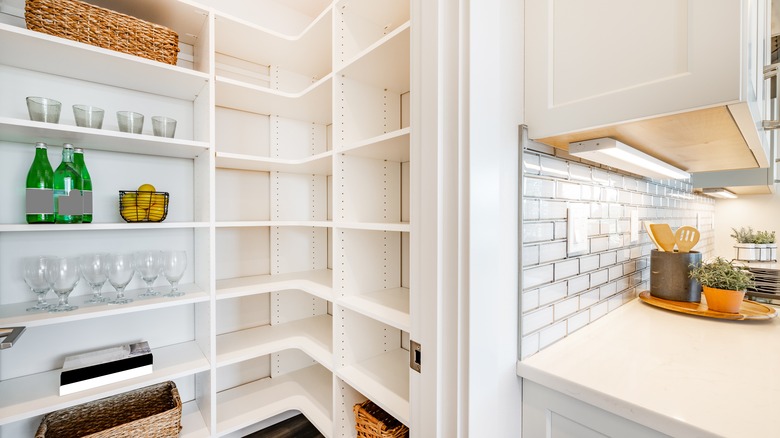 a clean pantry