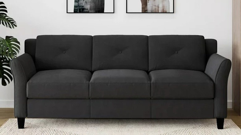 black couch 