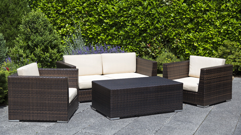 Rattan patio furniture