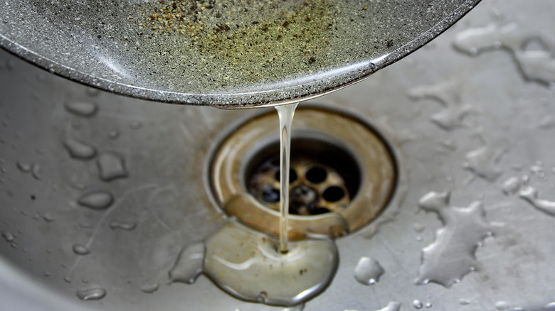 kitchen sink slow drain grease