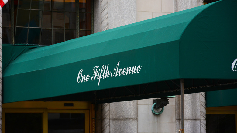 One Fifth Avenue building awning