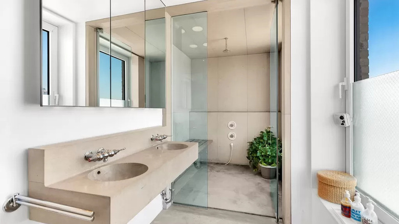 Modern bathroom city apartment