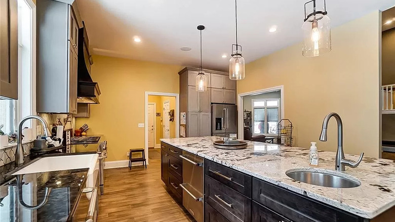 Marble counter kitchen