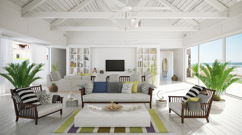 Beachy living room