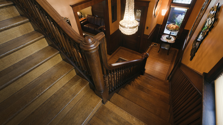 Old staircase in house